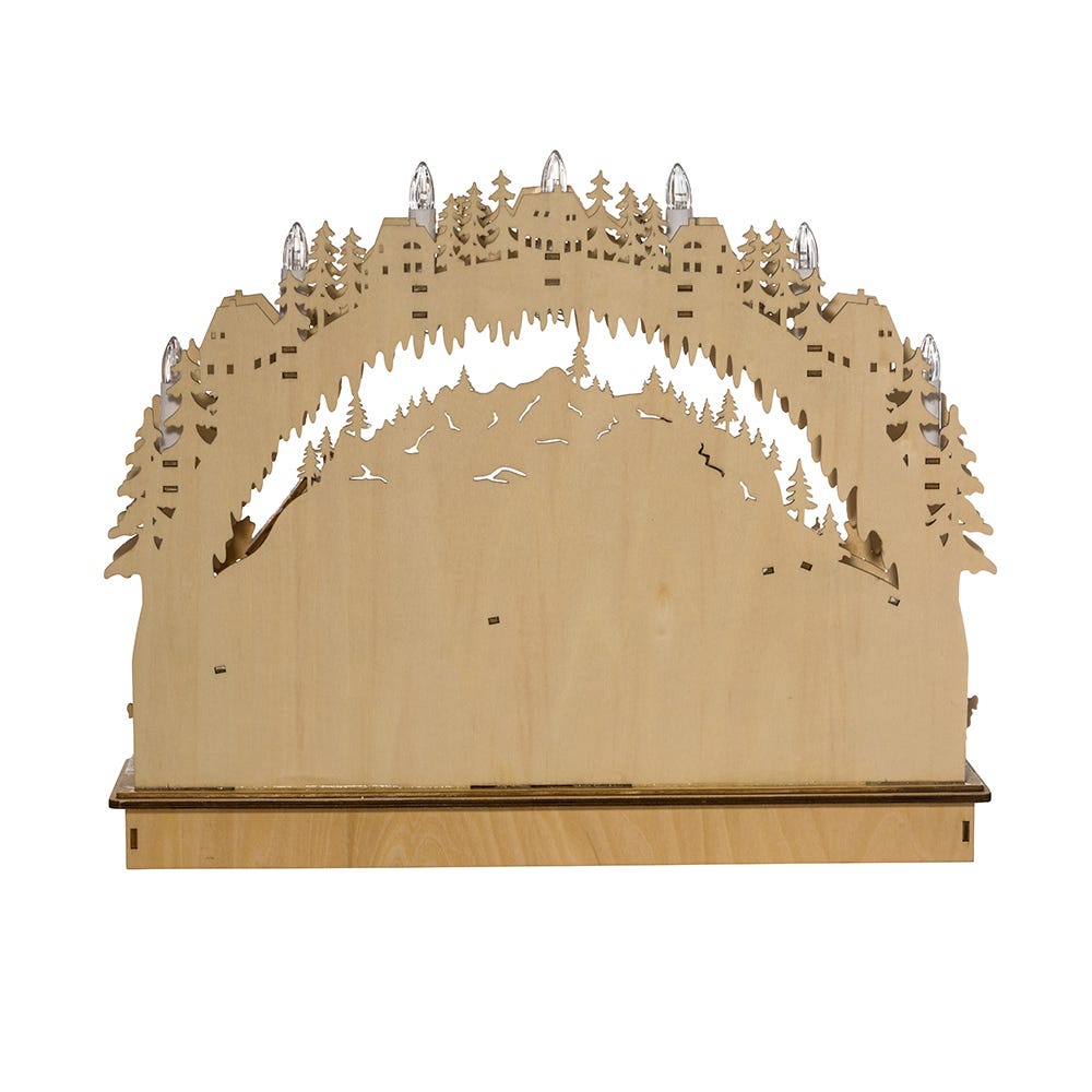 Kurt Adler 18-Inch Battery-Operated LED Village Tablepiece
